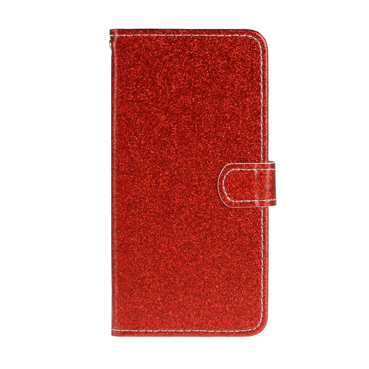 For Samsung Galaxy A71 Glitter Powder Horizontal Flip Leather Case with Card Slots & Holder & Photo Frame & Wallet