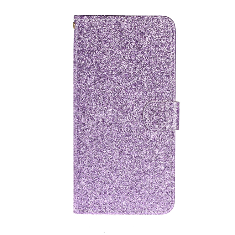 For Samsung Galaxy A71 Glitter Powder Horizontal Flip Leather Case with Card Slots & Holder & Photo Frame & Wallet