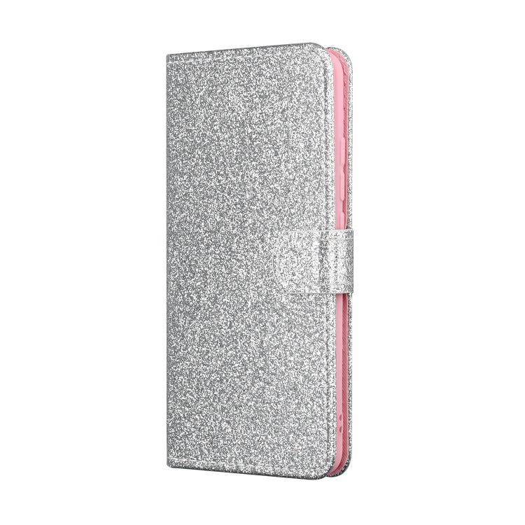For Samsung M31 Glitter Powder Horizontal Flip Leather Case with Card Slots & Holder & Photo Frame & Wallet