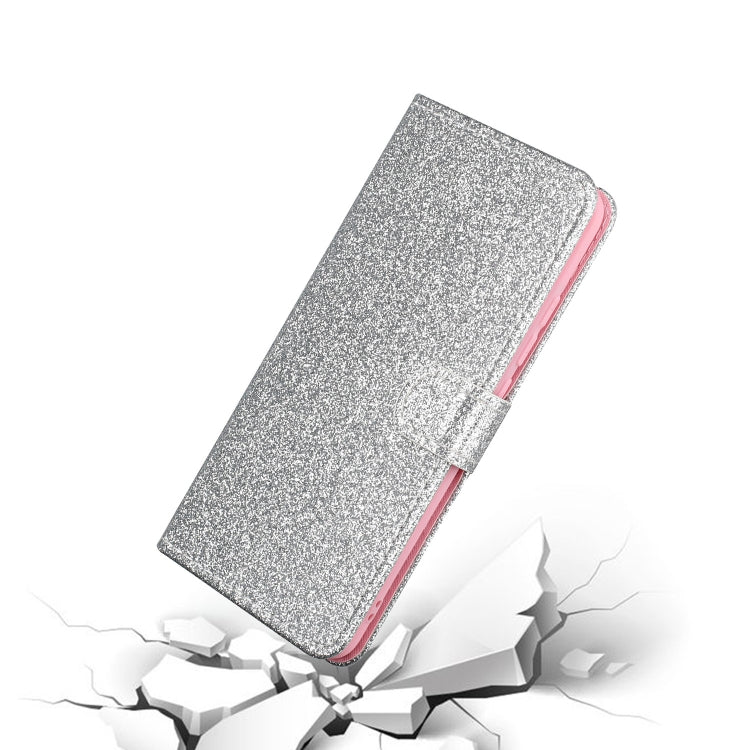 For Samsung M31 Glitter Powder Horizontal Flip Leather Case with Card Slots & Holder & Photo Frame & Wallet