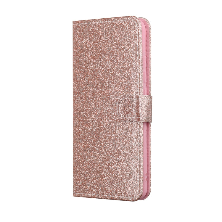 For Samsung M31 Glitter Powder Horizontal Flip Leather Case with Card Slots & Holder & Photo Frame & Wallet