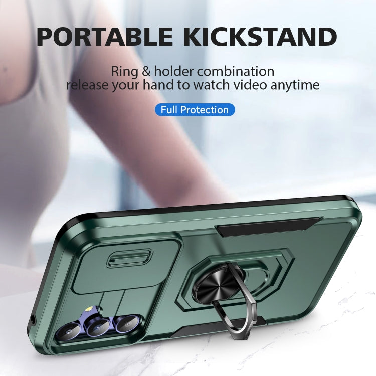 For Samsung Galaxy A54 5G Pioneer Armor Sliding Camshield Phone Case