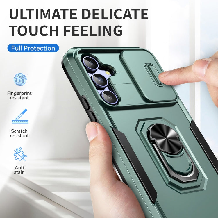 For Samsung Galaxy A54 5G Pioneer Armor Sliding Camshield Phone Case