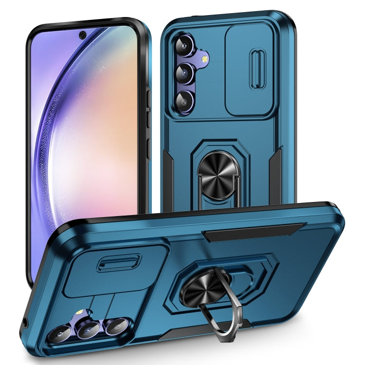 For Samsung Galaxy A54 5G Pioneer Armor Sliding Camshield Phone Case