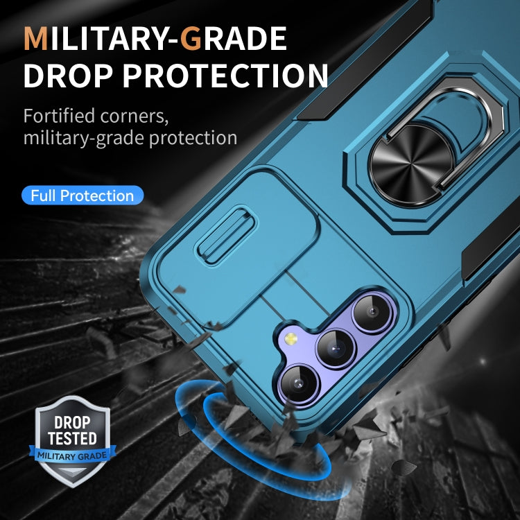 For Samsung Galaxy A54 5G Pioneer Armor Sliding Camshield Phone Case