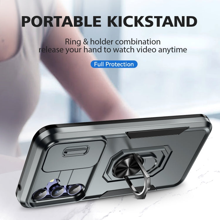 For Samsung Galaxy A54 5G Pioneer Armor Sliding Camshield Phone Case