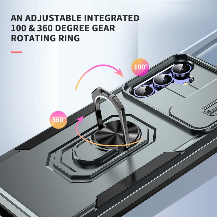 For Samsung Galaxy A54 5G Pioneer Armor Sliding Camshield Phone Case