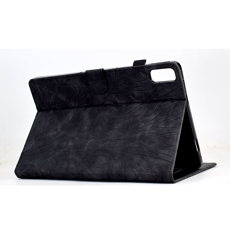 For Lenovo Tab P11 Gen 2 Fortune Tree Pressure Flower PU Tablet Case
