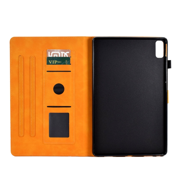 For Lenovo Tab P11 Gen 2 Fortune Tree Pressure Flower PU Tablet Case