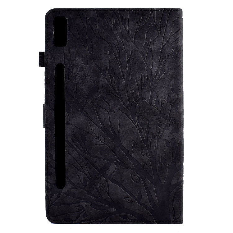 For Lenovo Tab P11 Pro Gen 2 Fortune Tree Pressure Flower PU Tablet Case