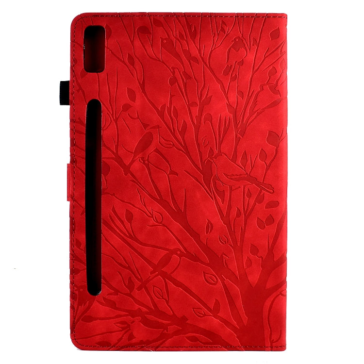 For Lenovo Tab P11 Pro Gen 2 Fortune Tree Pressure Flower PU Tablet Case