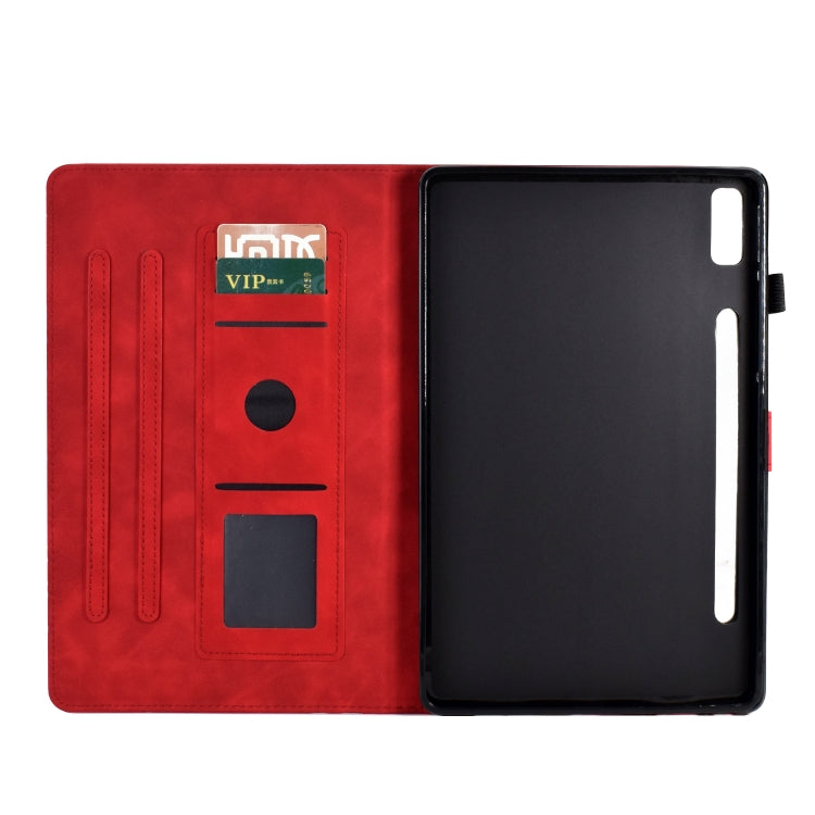 For Lenovo Tab P11 Pro Gen 2 Fortune Tree Pressure Flower PU Tablet Case