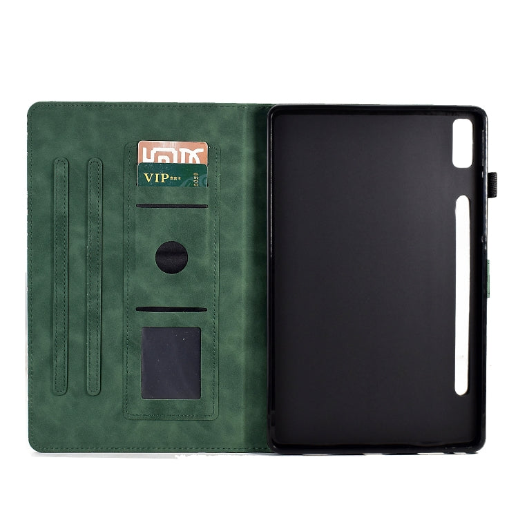 For Lenovo Tab P11 Pro Gen 2 Fortune Tree Pressure Flower PU Tablet Case