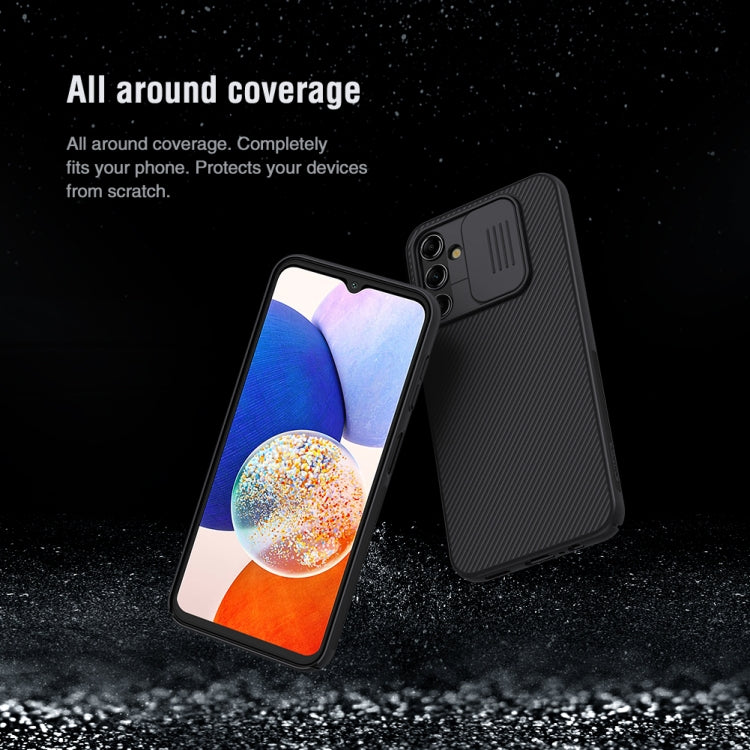 For Samsung Galaxy A14 5G NILLKIN Black Mirror Series Camshield PC Phone Case
