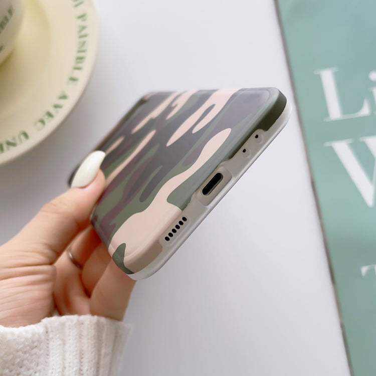 For Samsung Galaxy Z Flip4 5G IMD Pattern Phone Case(Camouflage)