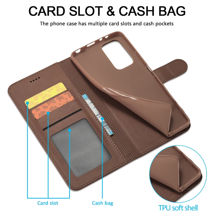 For Xiaomi Redmi Note 12 Pro 4G Global LC.IMEEKE Calf Texture Horizontal Flip Leather Case