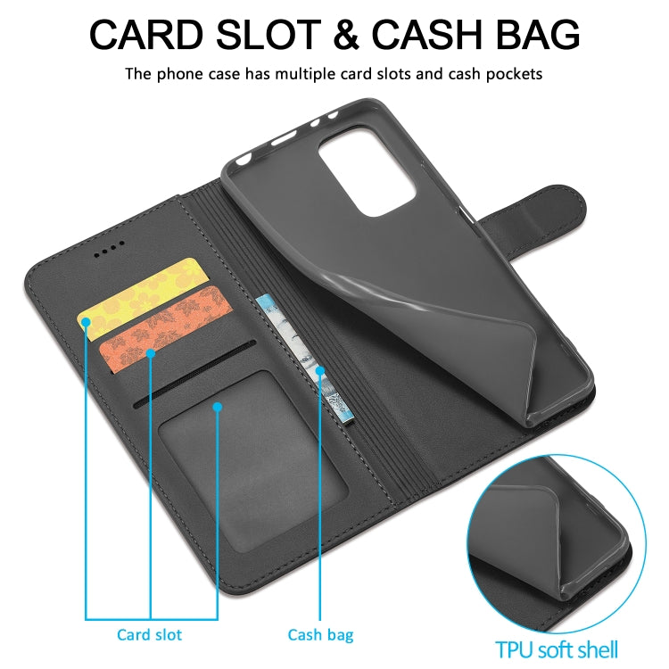 For Xiaomi Redmi Note 12 Pro 4G Global LC.IMEEKE Calf Texture Horizontal Flip Leather Case