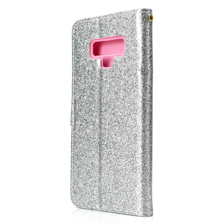 For Samsung Galaxy Note 9 Glitter Powder Horizontal Flip Leather Case with Card Slots & Holder & Photo Frame & Wallet