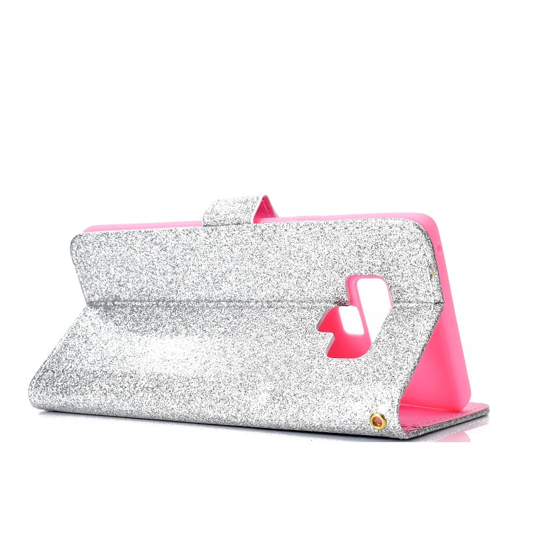 For Samsung Galaxy Note 9 Glitter Powder Horizontal Flip Leather Case with Card Slots & Holder & Photo Frame & Wallet