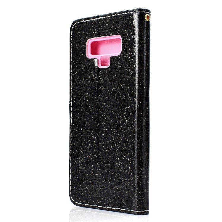 For Samsung Galaxy Note 9 Glitter Powder Horizontal Flip Leather Case with Card Slots & Holder & Photo Frame & Wallet