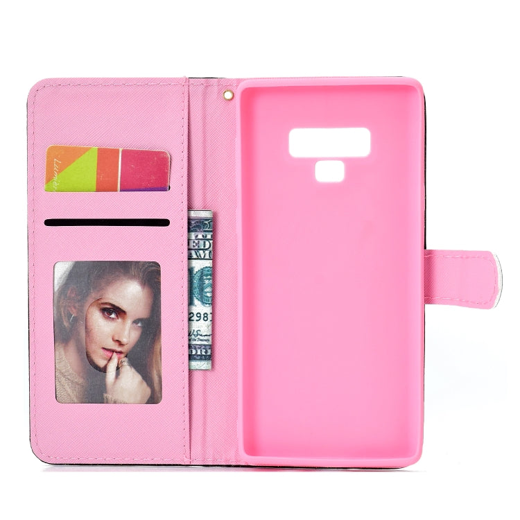 For Samsung Galaxy Note 9 Glitter Powder Horizontal Flip Leather Case with Card Slots & Holder & Photo Frame & Wallet