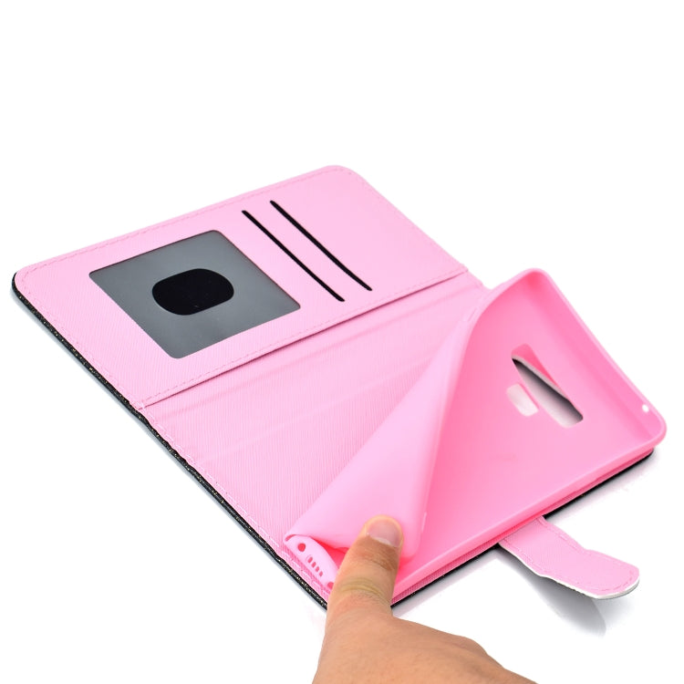 For Samsung Galaxy Note 9 Glitter Powder Horizontal Flip Leather Case with Card Slots & Holder & Photo Frame & Wallet