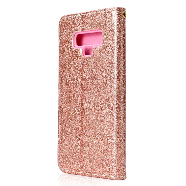 For Samsung Galaxy Note 9 Glitter Powder Horizontal Flip Leather Case with Card Slots & Holder & Photo Frame & Wallet