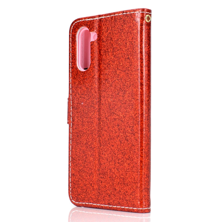 For Samsung Galaxy Note 10 Glitter Powder Horizontal Flip Leather Case with Card Slots & Holder & Photo Frame & Wallet