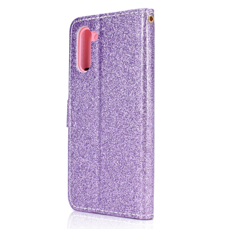 For Samsung Galaxy Note 10 Glitter Powder Horizontal Flip Leather Case with Card Slots & Holder & Photo Frame & Wallet