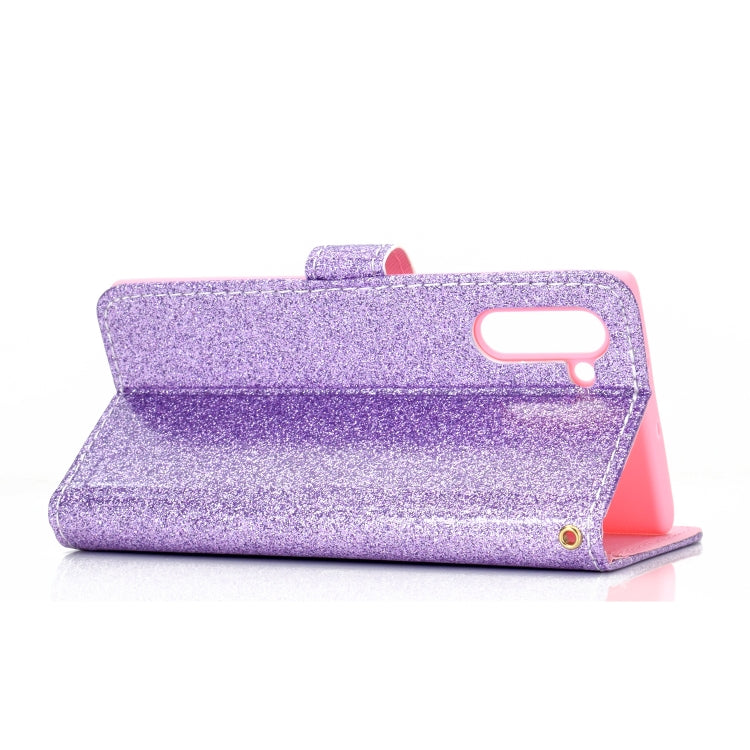 For Samsung Galaxy Note 10 Glitter Powder Horizontal Flip Leather Case with Card Slots & Holder & Photo Frame & Wallet