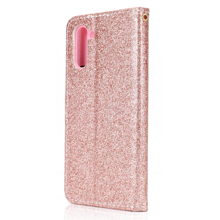 For Samsung Galaxy Note 10 Glitter Powder Horizontal Flip Leather Case with Card Slots & Holder & Photo Frame & Wallet