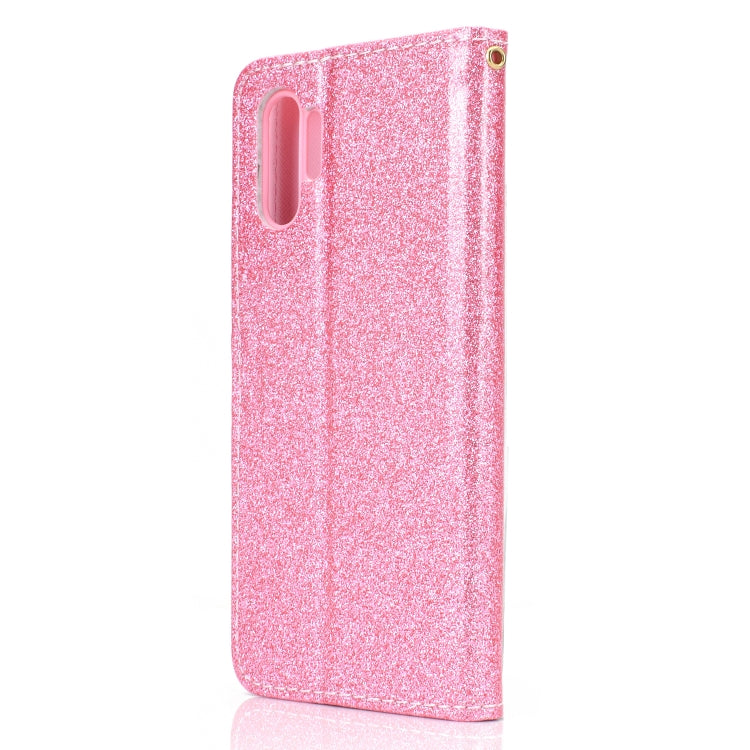 For Samsung Galaxy Note 10 Pro Glitter Powder Horizontal Flip Leather Case with Card Slots & Holder & Photo Frame & Wallet
