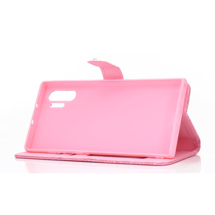 For Samsung Galaxy Note 10 Pro Glitter Powder Horizontal Flip Leather Case with Card Slots & Holder & Photo Frame & Wallet