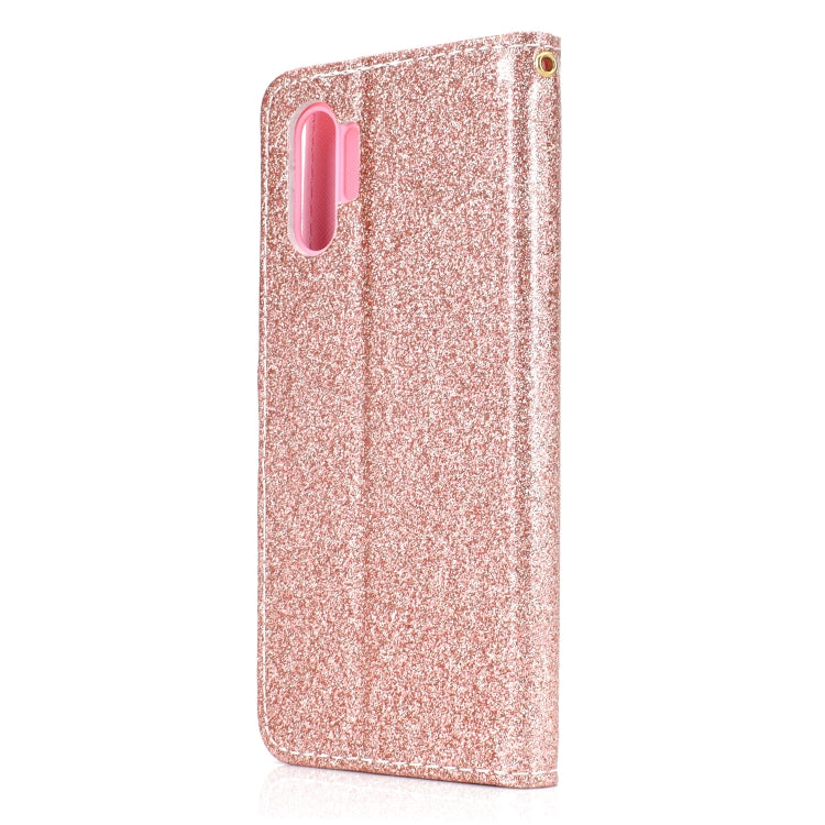 For Samsung Galaxy Note 10 Pro Glitter Powder Horizontal Flip Leather Case with Card Slots & Holder & Photo Frame & Wallet