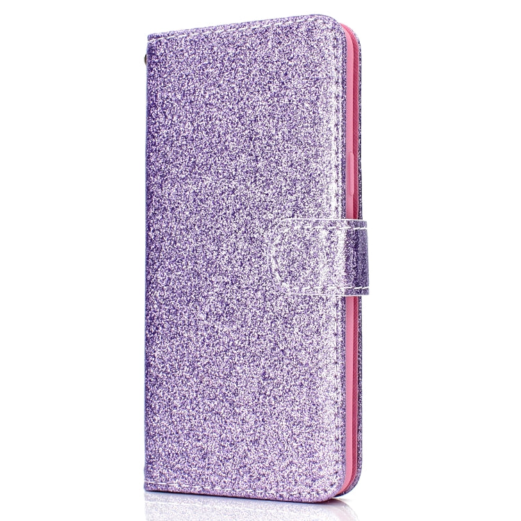 For Samsung Galaxy S9 Glitter Powder Horizontal Flip Leather Case with Card Slots & Holder & Photo Frame & Wallet