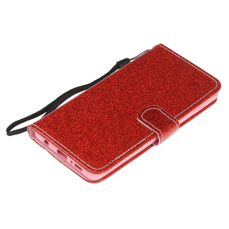 For Samsung Galaxy S10 Plus Glitter Powder Horizontal Flip Leather Case with Card Slots & Holder & Photo Frame & Wallet