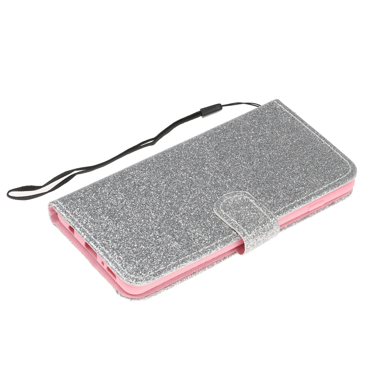 For Samsung Galaxy S10e Glitter Powder Horizontal Flip Leather Case with Card Slots & Holder & Photo Frame & Wallet