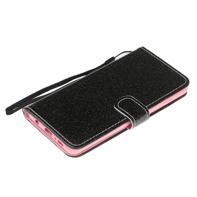 For Samsung Galaxy S10e Glitter Powder Horizontal Flip Leather Case with Card Slots & Holder & Photo Frame & Wallet