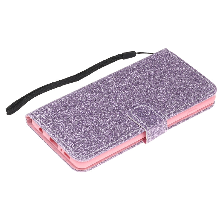 For Samsung Galaxy S10e Glitter Powder Horizontal Flip Leather Case with Card Slots & Holder & Photo Frame & Wallet
