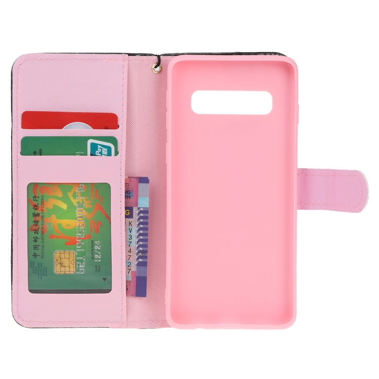 For Samsung Galaxy S10e Glitter Powder Horizontal Flip Leather Case with Card Slots & Holder & Photo Frame & Wallet