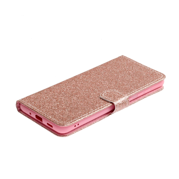 For Samsung Galaxy S20 Glitter Powder Horizontal Flip Leather Case with Card Slots & Holder & Photo Frame & Wallet