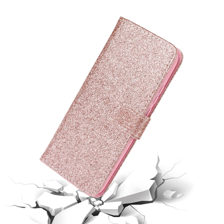 For Samsung Galaxy S20 Glitter Powder Horizontal Flip Leather Case with Card Slots & Holder & Photo Frame & Wallet