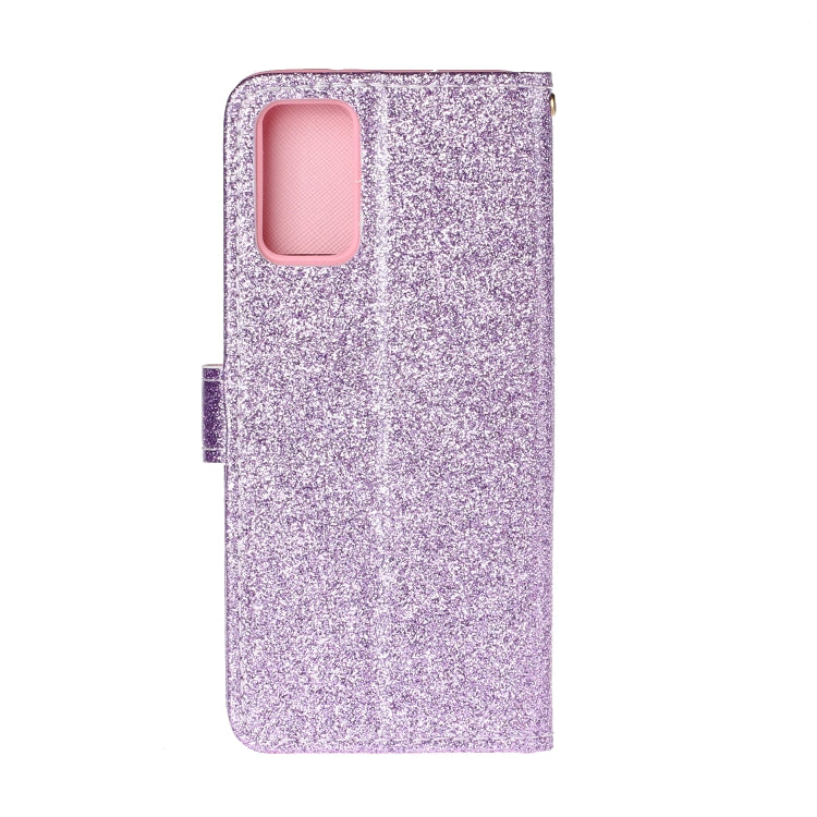 For Samsung Galaxy S20 Plus Glitter Powder Horizontal Flip Leather Case with Card Slots & Holder & Photo Frame & Wallet