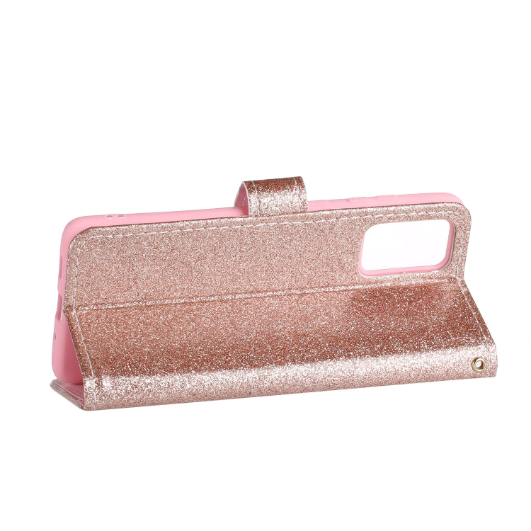 For Samsung Galaxy S20 Plus Glitter Powder Horizontal Flip Leather Case with Card Slots & Holder & Photo Frame & Wallet