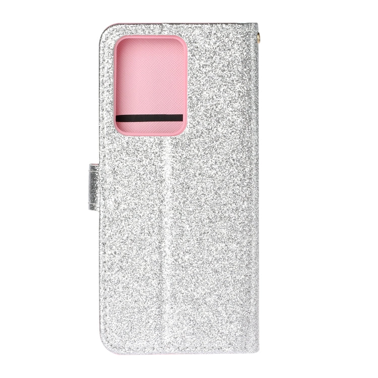 For Samsung Galaxy S20 Ultra Glitter Powder Horizontal Flip Leather Case with Card Slots & Holder & Photo Frame & Wallet