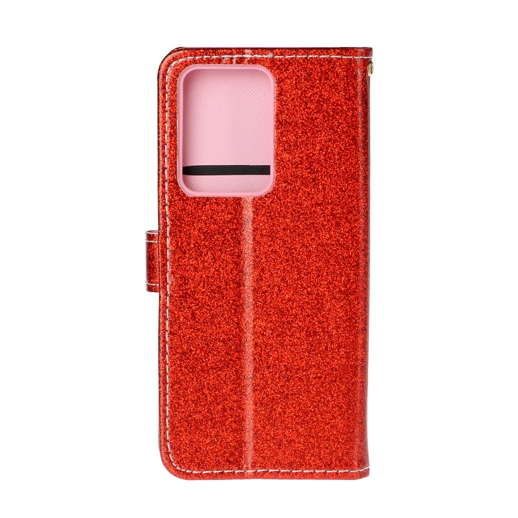 For Samsung Galaxy S20 Ultra Glitter Powder Horizontal Flip Leather Case with Card Slots & Holder & Photo Frame & Wallet