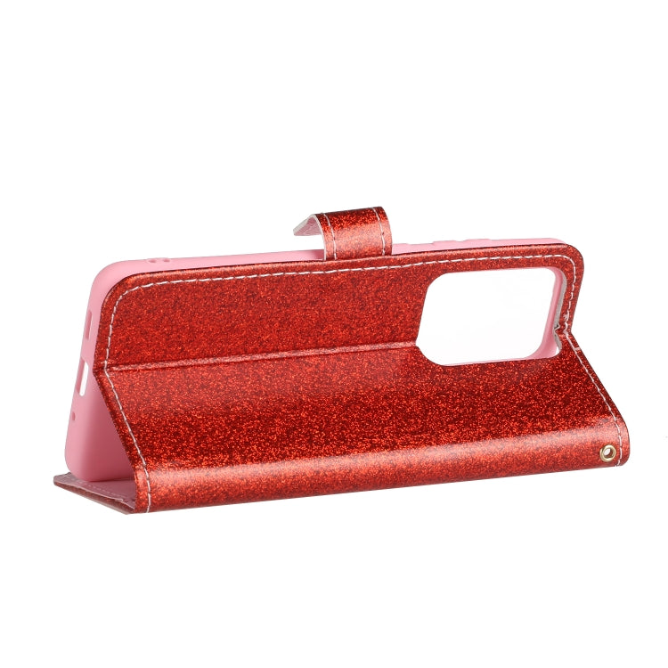 For Samsung Galaxy S20 Ultra Glitter Powder Horizontal Flip Leather Case with Card Slots & Holder & Photo Frame & Wallet