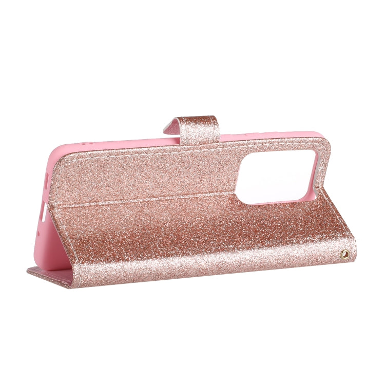 For Samsung Galaxy S20 Ultra Glitter Powder Horizontal Flip Leather Case with Card Slots & Holder & Photo Frame & Wallet