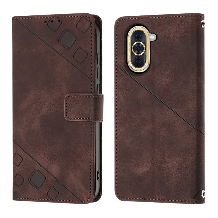 For Huawei nova 10 Skin-feel Embossed Leather Phone Case