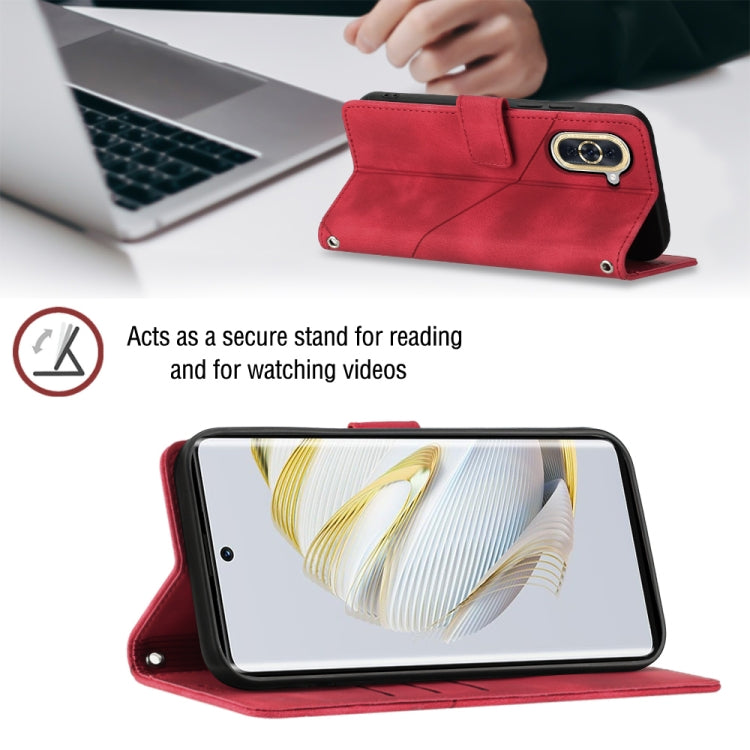 For Huawei nova 10 Skin-feel Embossed Leather Phone Case